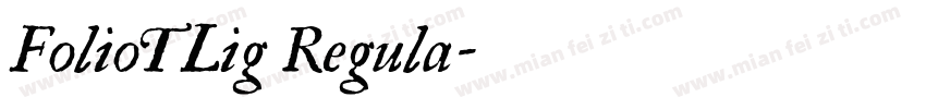 FolioTLig Regula字体转换
